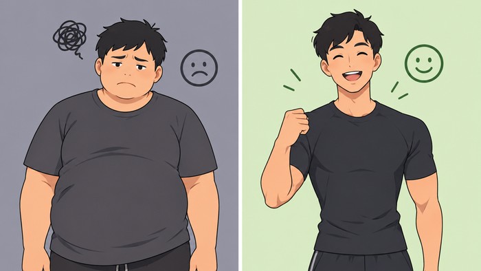 Ilustrasi diet.