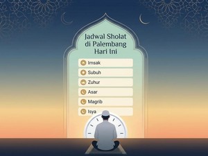 Cek Jadwal Sholat Hari Ini di Palembang 23 Oktober 2026 Lengkap Niatnya