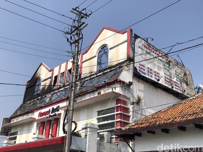 Kebakaran di Jogja Penampakan Hamzah Batik di Malioboro, Kota Jogja, usai kebakaran pada Senin (28/9/2026) dini hari.