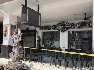 Hamzah Batik Malioboro Dipasang Garis Polisi Usai Terbakar Dini Hari Tadi