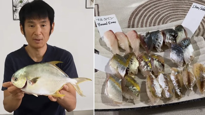 Keluarga Jepang Ini Bikin Sashimi dari Ikan Lokal
