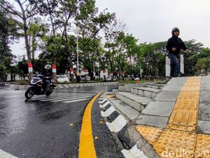 Pemprov Jabar Akui Trotoar Gasibu Belum Final, Kemiringan Bakal Diperbaiki