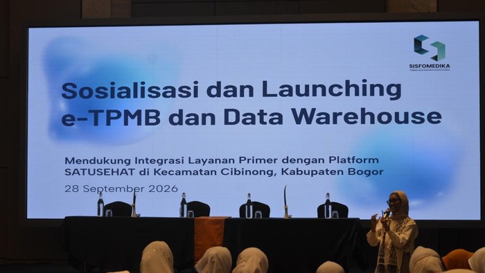 Peluncuran aplikasi E-TPMB dan Dashboard Data Warehouse di Cibinong, Senin (28/9/2026)