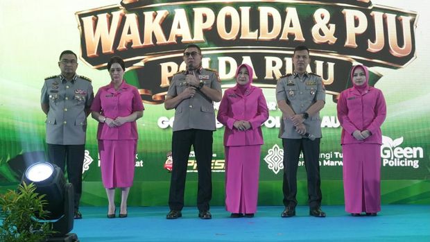 Polda Riau menggelar pisah sambut Wakapolda Riau serta sejumlah pejabat utama Polda Riau, Senin (28/9/2026).