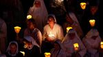 Paus Leo Larut dalam Doa di Lourdes, Serukan Persaudaraan dan Perdamaian