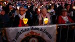 Paus Leo Larut dalam Doa di Lourdes, Serukan Persaudaraan dan Perdamaian