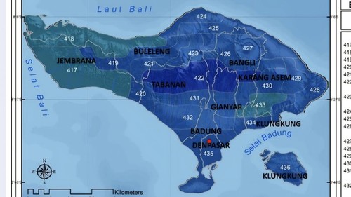 Prediksi musim hujan di wilayah Bali. (Dok. Balai BMKG Denpasar)