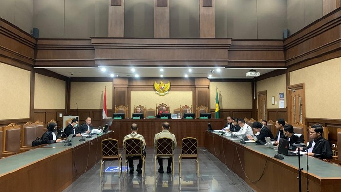 Sidang kasus korupsi dengan terdakwa pejabat Bea Cukai Kemenkeu (Mulia/detikcom)