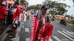 Timnas Day Bawa Berkah, Pedagang Atribut di GBK Panen Cuan