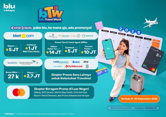 Yuk Berburu Diskon Liburan di blu Travel Week 2026