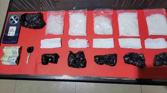 2 Pria di Palangka Raya Ditangkap gegara Miliki Sabu Seberat 502 Gram. (Dok Polda Kalimantan Tengah)