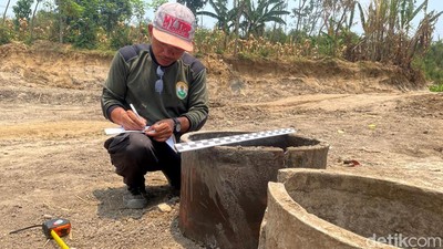 Warga Nganjuk Temukan 7 Sumur Jobong Kuno di Tepi Sungai Brantas