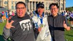 Anak Dono Finis Maraton di Berlin Pakai Baju Polo Warkop DKI, Indro Bangga