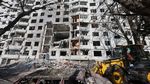 Apartemen di Kharkiv Rusak Parah Dihantam Rudal Rusia