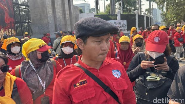 Koordinator Aksi Nasional KBPBI, Sunarno (Adhfar/detikcom)