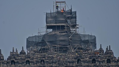 Merawat Warisan Leluhur, Pemugaran Mahastupa Candi Borobudur Dimulai