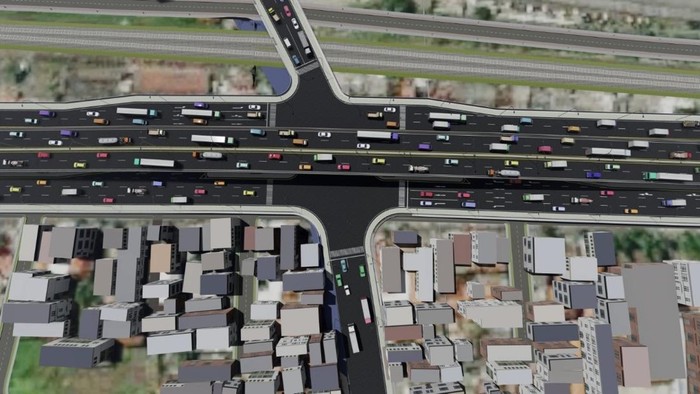 Rancangan design Flyover Gedangan
