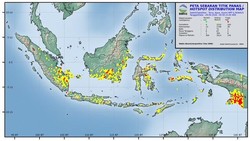 Jumlah Hotspot di Kalteng Turun 72 Persen, Terkini Ada 37 Titik