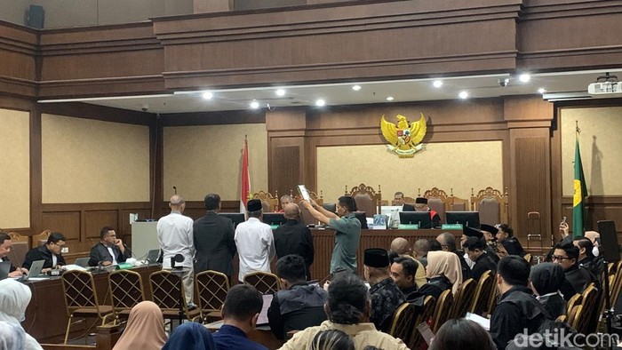 Sidang kasus korupsi kuota haji dihadiri eks Menag Yaqut Cholil Qoumas di Pengadilan Tipikor Jakarta, Selasa (29/9/2026). (Mulia/detikcom)