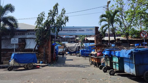 Suasana Pasar Kreneng, Denpasar, Selasa (29/9/2026). (Ahmad Firizqi Irwan/detikBali)