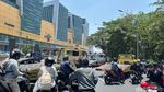 Begini Kemacetan Bundaran Cito Imbas Demo Sopir Truk