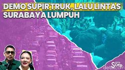 Video: Ratusan Sopir Truk Demo di Surabaya, Apa Tuntutannya?