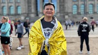 Hedi Yunus DNF di KM 30 Berlin Marathon karena Kaki Bermasalah