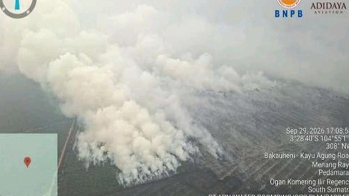 Karhutla di wilayah Pedamaran, OKI.