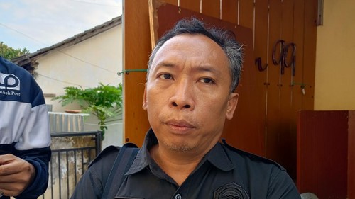 Ketua LPA Mataram, Joko Jumadi, saat ditemui di Polresta Mataram, Selasa (15/9/2026). (Foto: Abdurrasyid Efendi/detikBali)