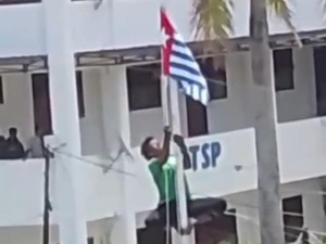 Bintang Kejora Dikibarkan Saat Demo Mahasiswa di Jayapura, 1 Orang Ditangkap