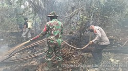 Satgas Padamkan Karhutla di Area SUTET Pematang Rahim Jambi
