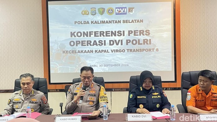 Press conference hari ke-18 pencarian korban KM Virgo