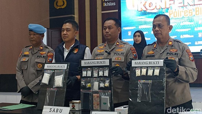 Press release Satnarkoba Polres Blitar Kota