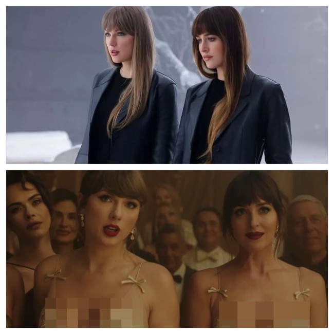 Dalam MV Patient Zero, Taylor Swift dan Dakota Johnson berperan sebagai dua perempuan yang memiliki hubungan dengan pria yang sama, Colin Farrell. Taylor merupakan mantan kekasihnya, sedangkan Dakota adalah kekasihnya saat ini. Foto: Dok. Instagram/YouTube Taylor Swift