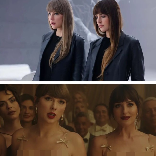 6 Gaya Kembar Taylor Swift dan Dakota Johnson di MV Patient Zero