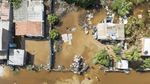 Usai Diterjang Badai Polo, Jalanan San Carlos Terendam Banjir