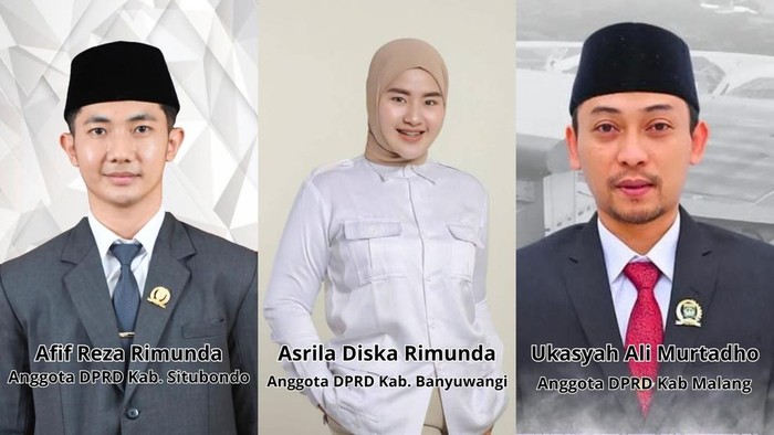 Tiga anggota DPRD di Jatim dari Fraksi Partai Gerindra yang digerebek polisi di Surabaya