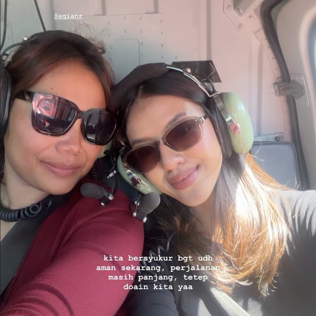 Istri Fiersa Besari Emosional War Helikopter Hindari Longsor di Nepal