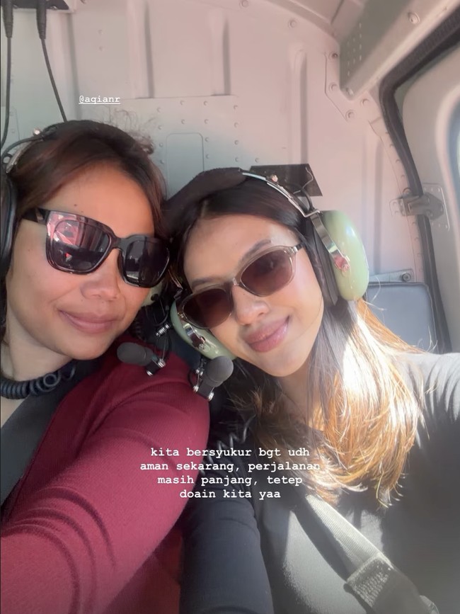 Istri Fiersa Besari Emosional War Helikopter Hindari Longsor di Nepal