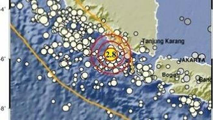 Gempa yang terjadi di Lampung