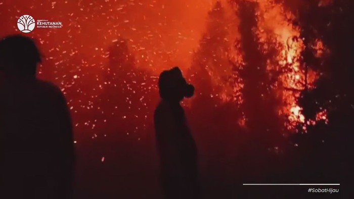 Karhutla Tumbang Nusa, Petugas Hadapi Hujan Bara