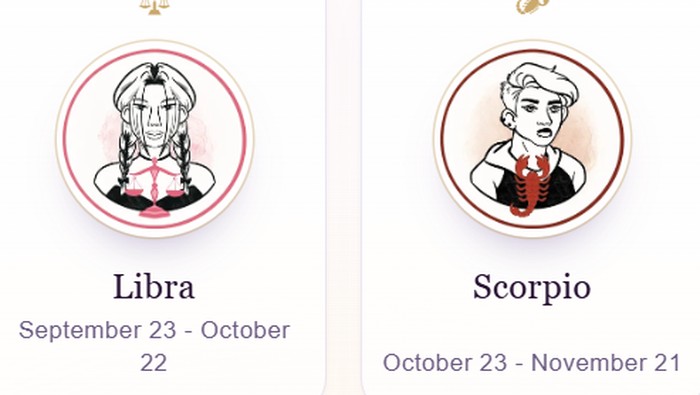 Ilustrasi Zodiak Oktober