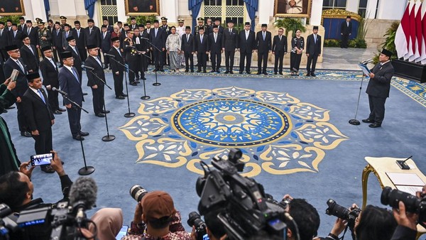 Kabinet Merah Putih Berubah, Sejumlah Menteri dan Pejabat Dilantik