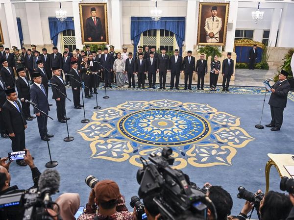 Kabinet Merah Putih Berubah, Sejumlah Menteri dan Pejabat Dilantik