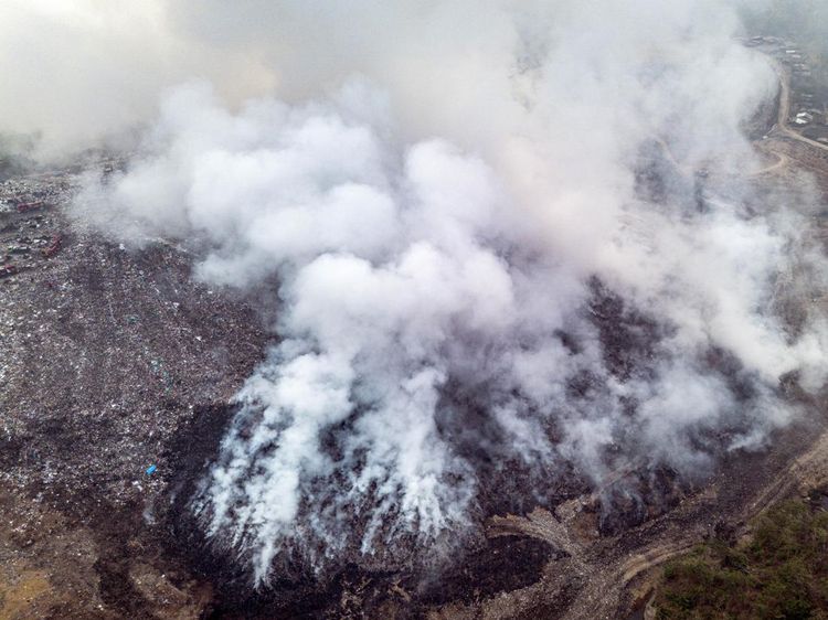 Kebakaran TPA Jatibarang Semarang, Area Terbakar Capai 10 Hektare