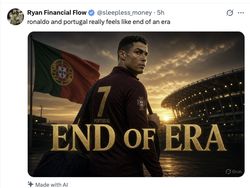 Ronaldo Jadi Bahan Meme Menohok Usai Tinggalkan Timnas Portugal