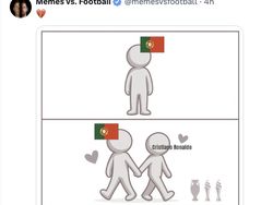Ronaldo Jadi Bahan Meme Menohok Usai Tinggalkan Timnas Portugal
