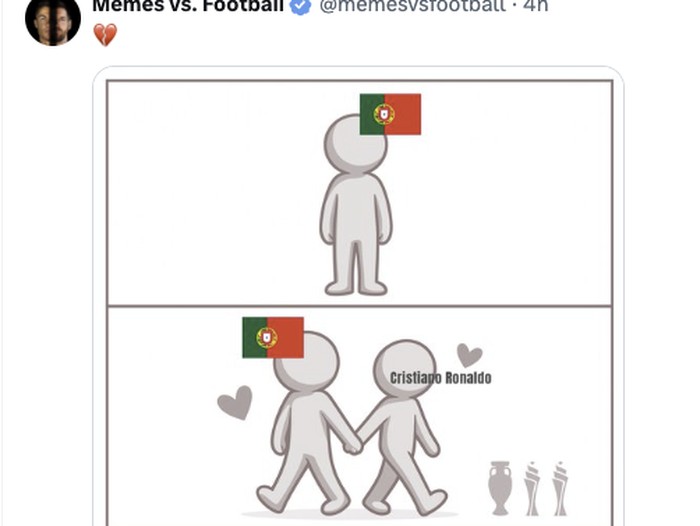 Meme Ronaldo Usai Cabut dari Timnas Portugal