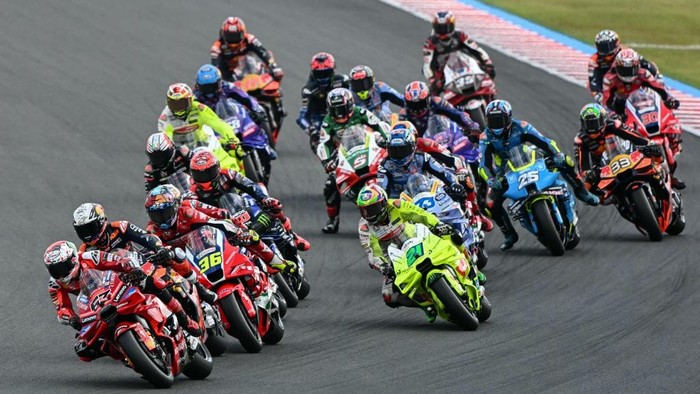 Jadwal MotoGP Jepang 2026. Sprint Race disiarkan siang ini. Foto: AFP/TOSHIFUMI KITAMURA