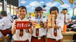 Murid SDN 03 Cilincing Ubah Barang Bekas Jadi Karya Kreatif